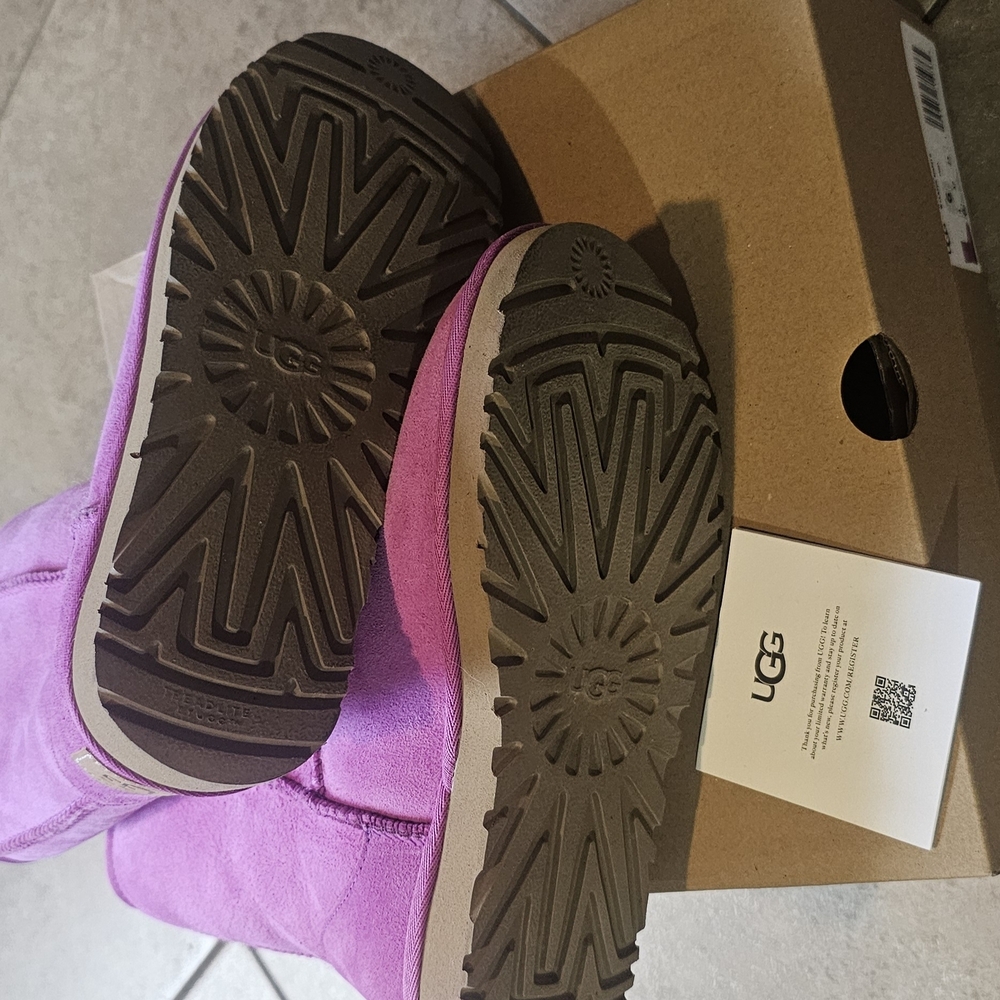 UGG Pink Suede Boots